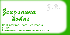 zsuzsanna mohai business card